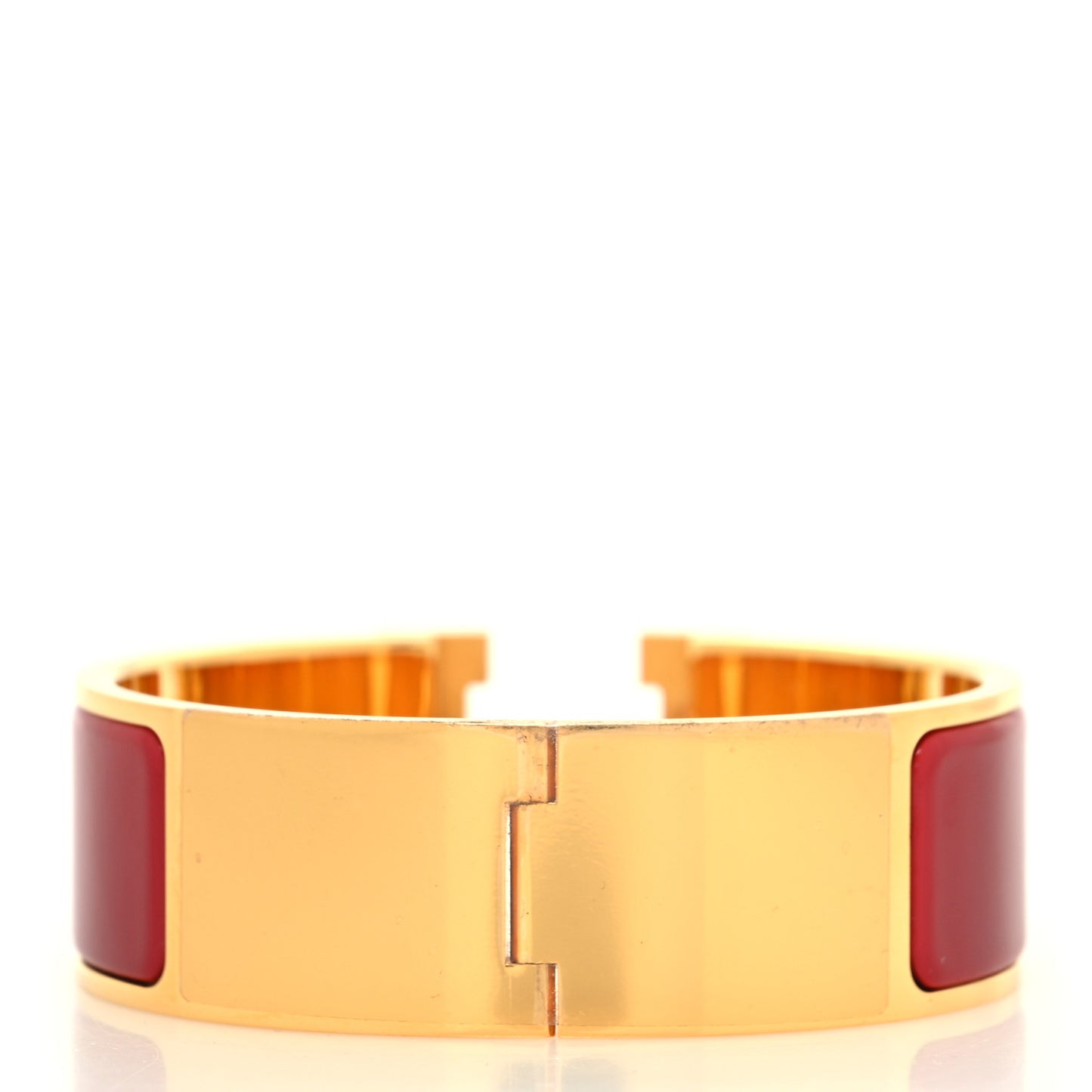 Enamel Wide Clic Clac H Bracelet PM Red