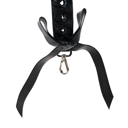 Fendi Vitello Liberty Shiny Nappa Lace Up Bow Mini Strap You Black 4 of 7