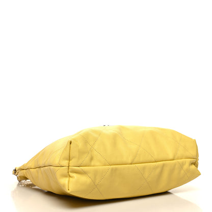 Chanel Shiny Caviar Quilted Small Chanel 22 Yellow 5 of 12