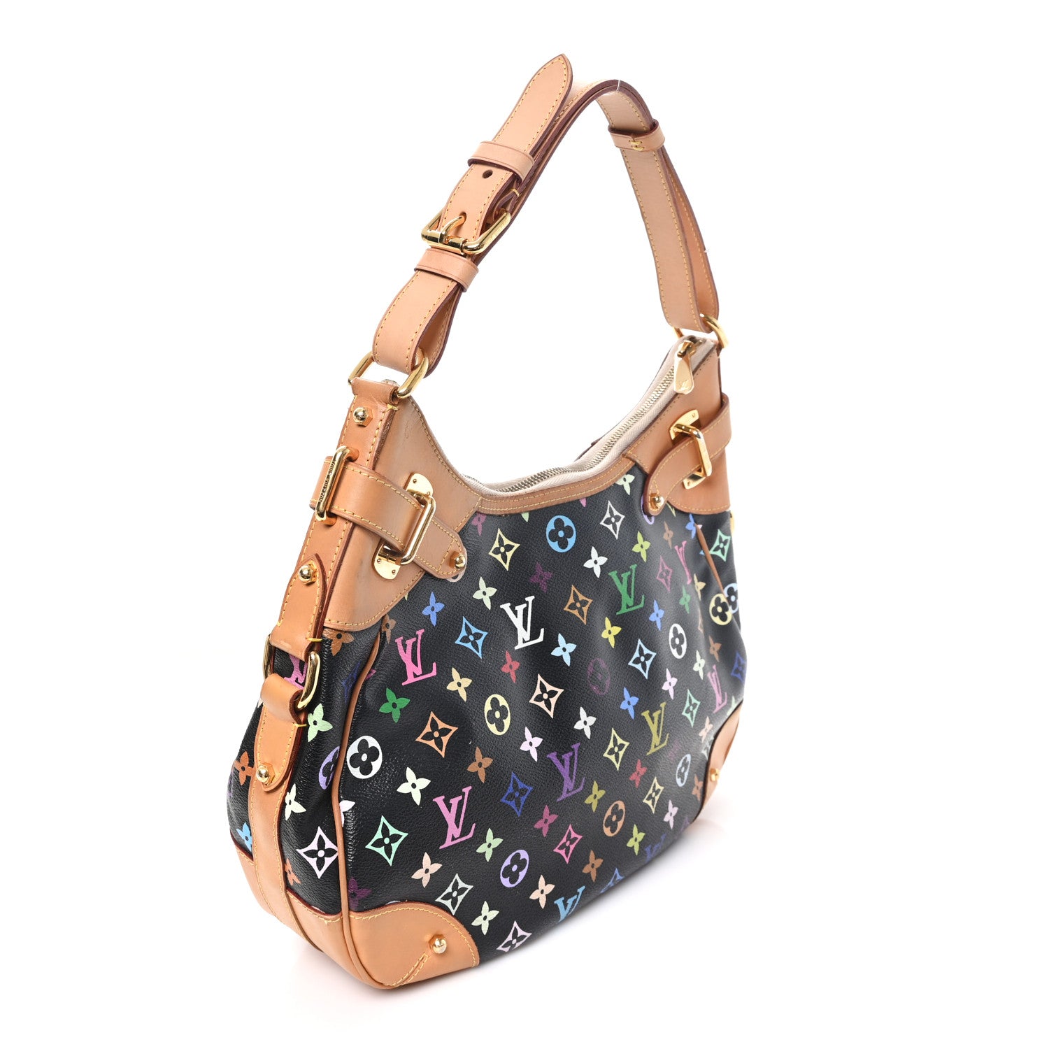 Louis Vuitton Monogram Multicolor Greta Black 3 of 10