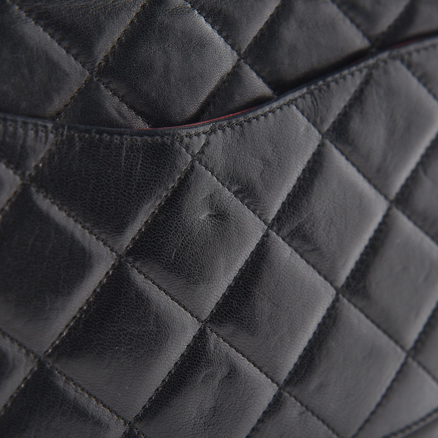 Chanel Lambskin Quilted Medium Double Flap Black 13 of 20