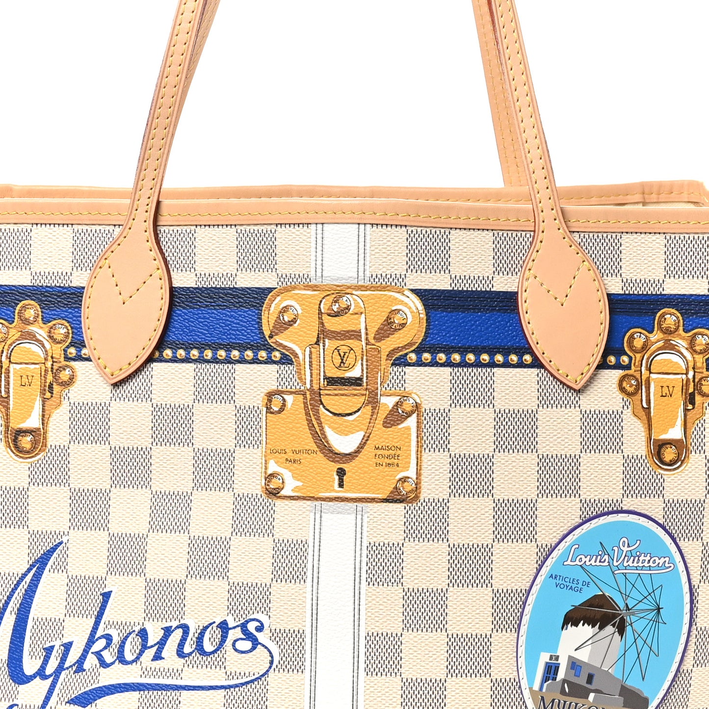 Damier Azur Summer Trunks Mykonos Neo Neverfull MM