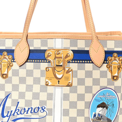 Louis Vuitton Damier Azur Summer Trunks Mykonos Neo Neverfull MM 9 of 11