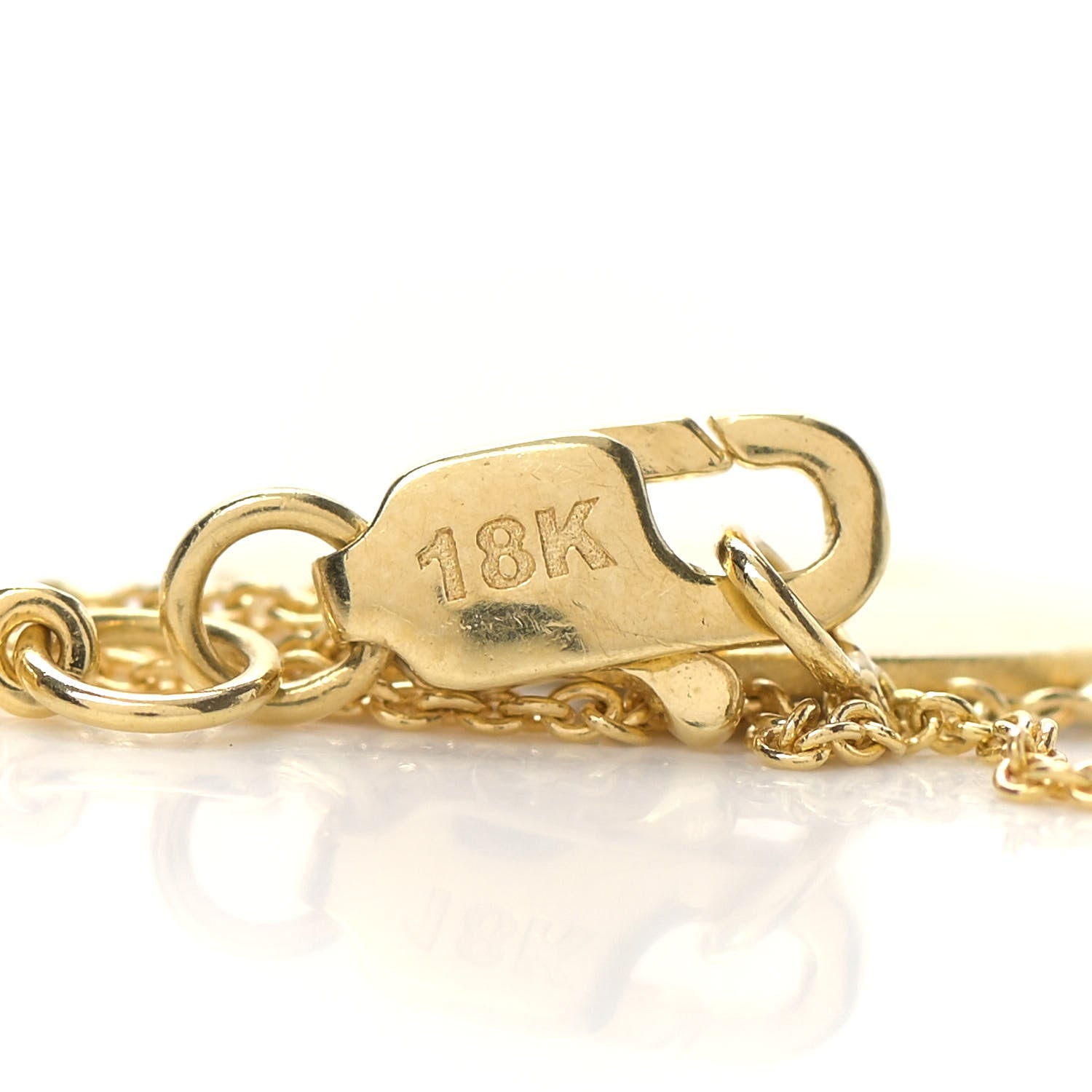 Roberto Coin 18K Yellow Gold Diamond Tiny Treasures Initial P Pendant Necklace 4 of 6
