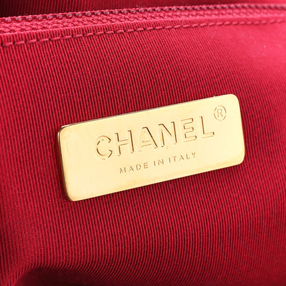 Chanel Goatskin Quilted Maxi Chanel 19 Flap Red 6 of 11
