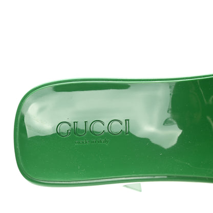 Gucci Rubber Gucci Logo Womens Platform 20/60mm Slide Sandals 39 New Shamarock 7 of 8