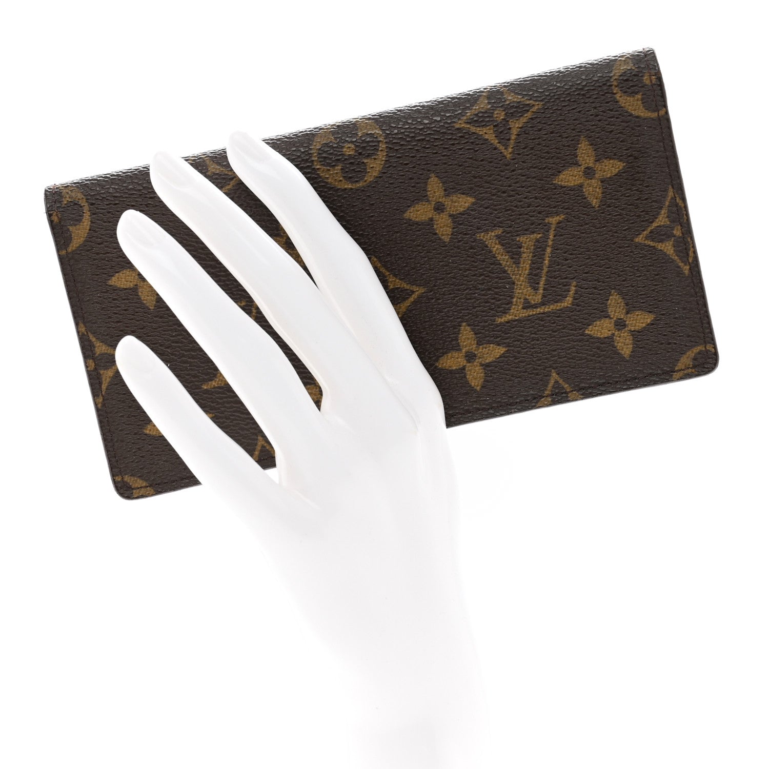 Louis Vuitton Monogram Simple Checkbook Holder Wallet 2 of 8