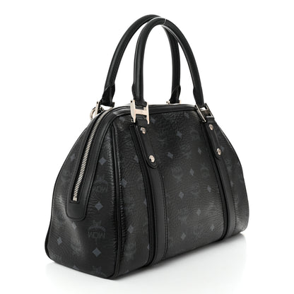MCM Visetos Boston Bag Black 3 of 11