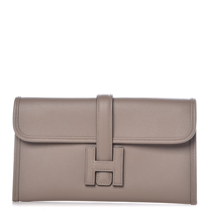 Hermes Swift Jige Duo Clutch Gris Asphalte 1 of 9