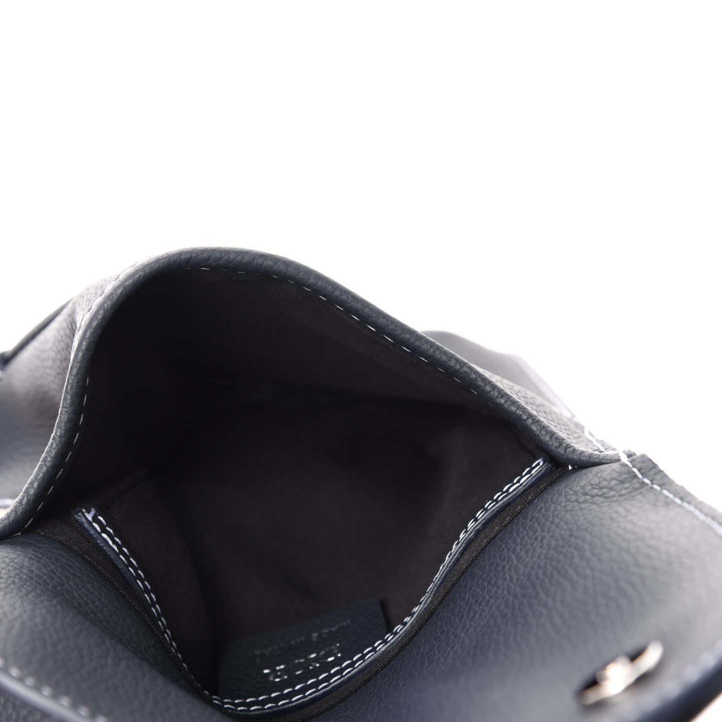 X KAWS Grained Calfskin Saddle Pouch Blue Multicolor
