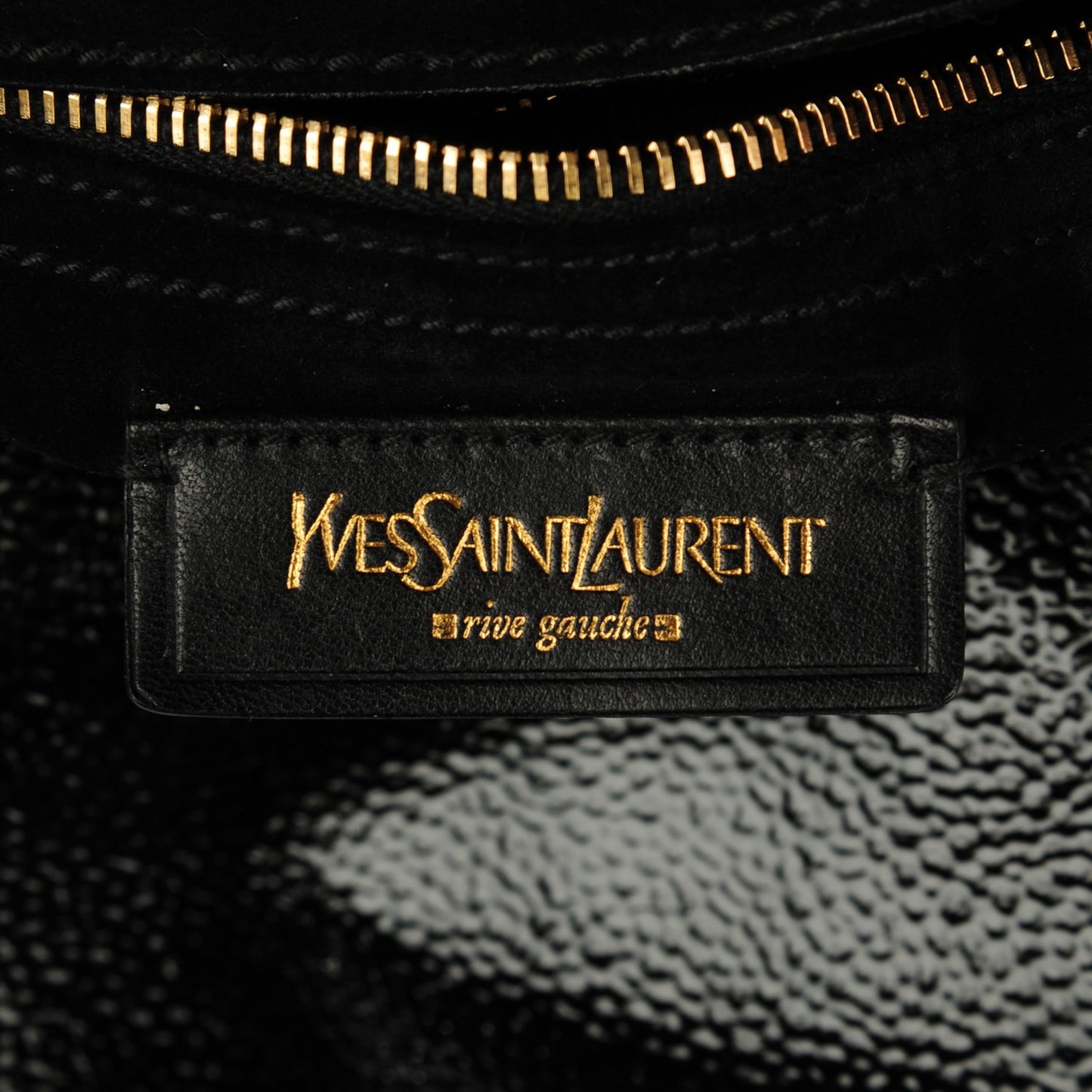 Pony Hair Patent Large Muse Two Black