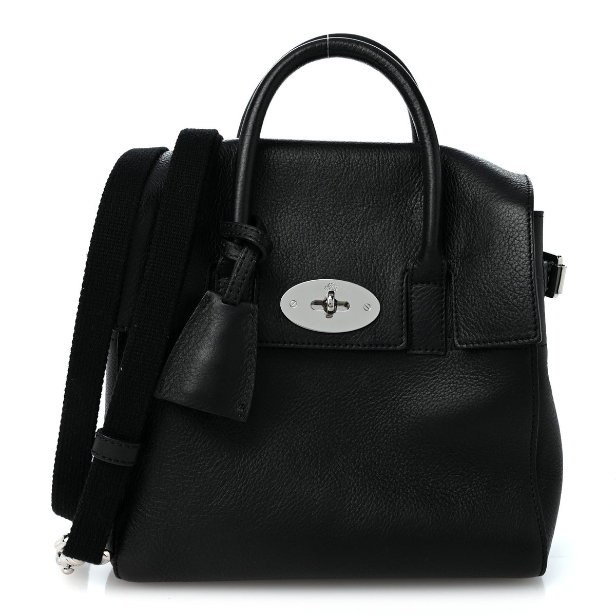 Mulberry Natural Leather Mini Cara Delevigne Convertible Satchel Black 1 of 10