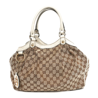 Gucci Monogram Medium Sukey Tote Off White 1 of 14