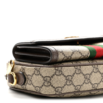 Gucci GG Supreme Monogram Web Mini Ophidia Bag Beige Ebony 9 of 10