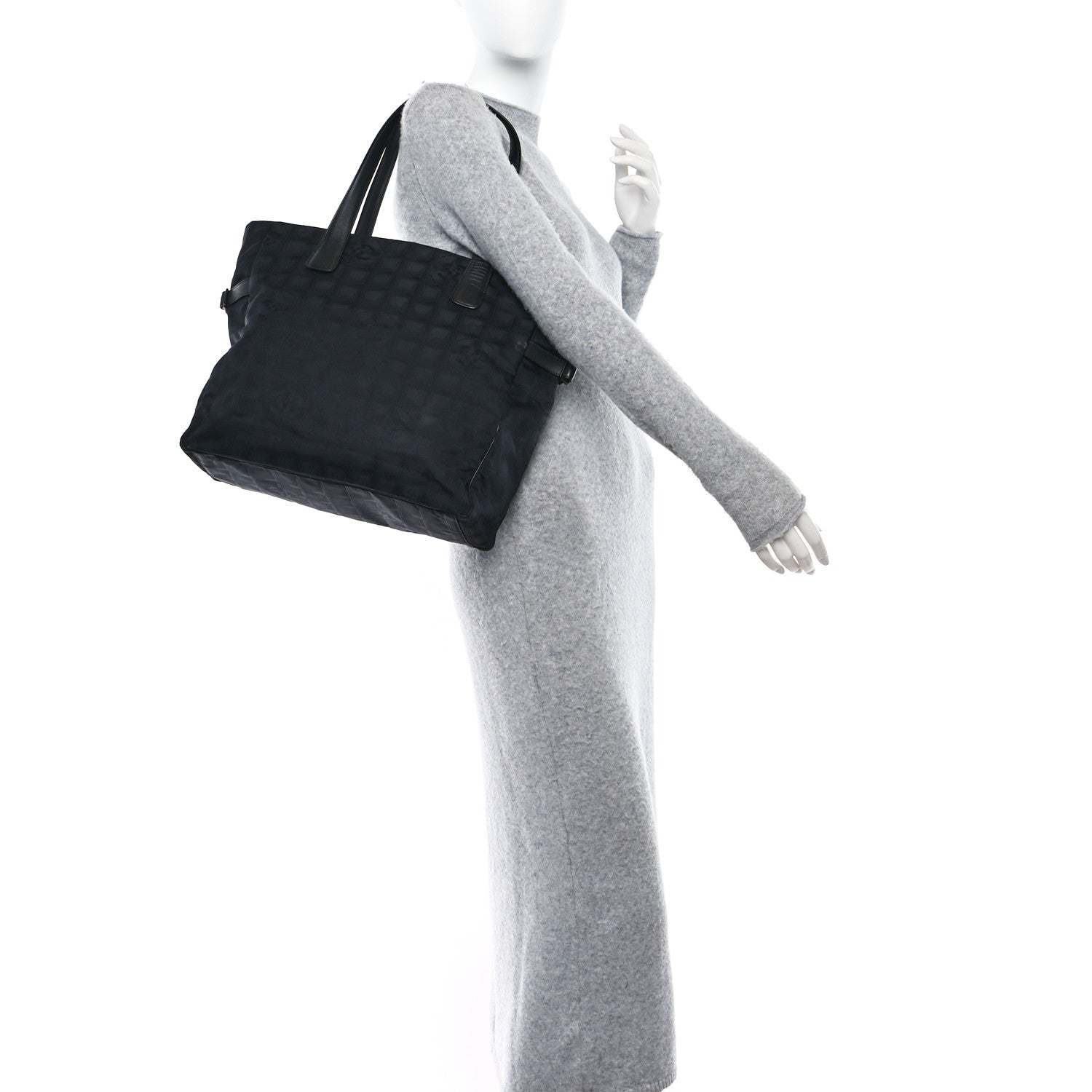 Chanel Nylon Medium Travel Tote Black 2 of 14