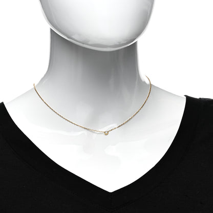 Cartier 18K Yellow Gold Diamond SM D'Amour Pendant Necklace 2 of 5