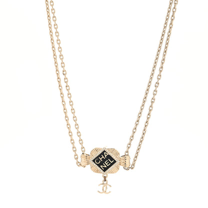 Chanel Crystal CC Square Choker Gold 1 of 3