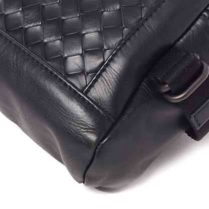 Bottega Veneta Calfskin Intrecciato Belt Bag Black 5 of 8