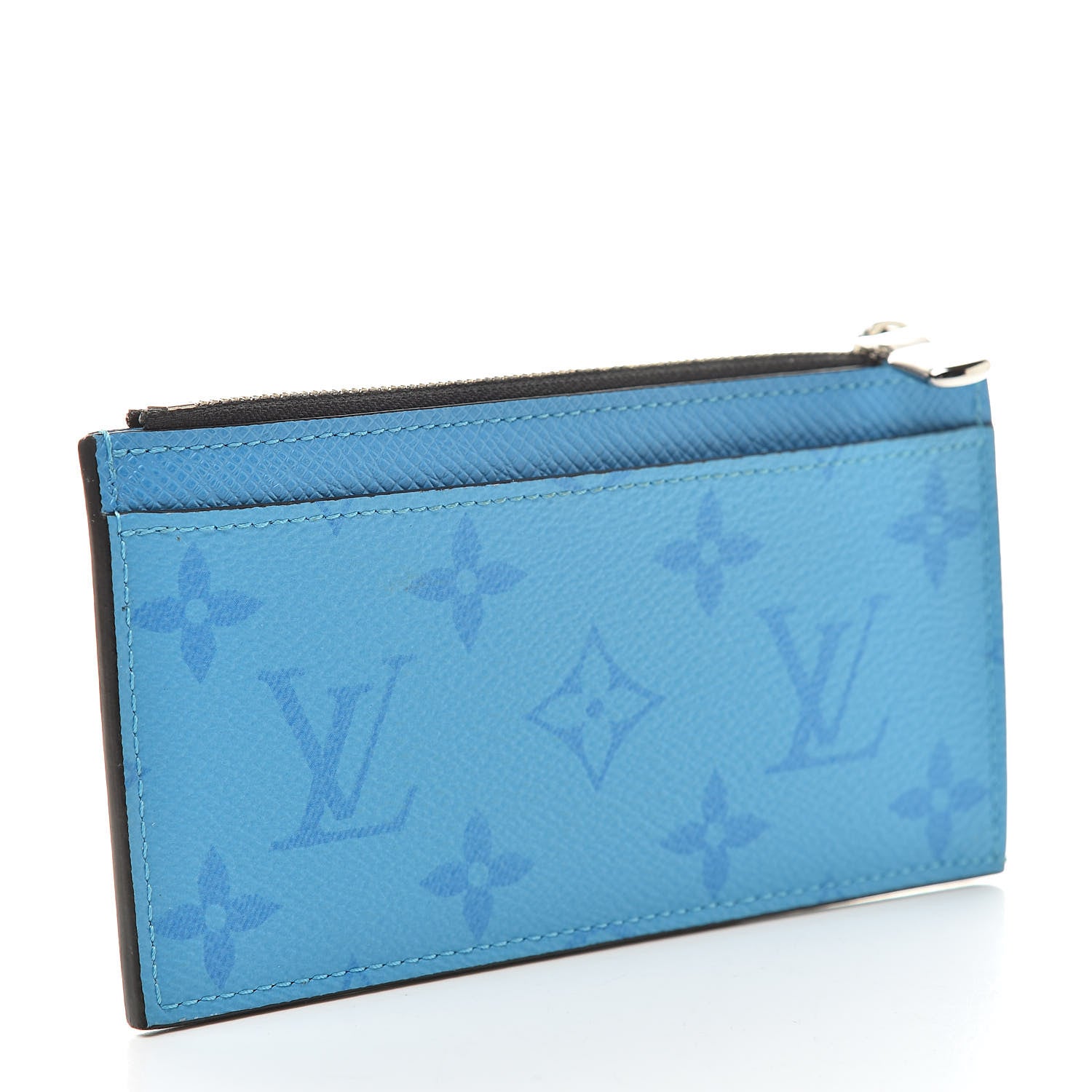 Louis Vuitton Taigarama Coin Card Holder Blue Lagoon 3 of 6