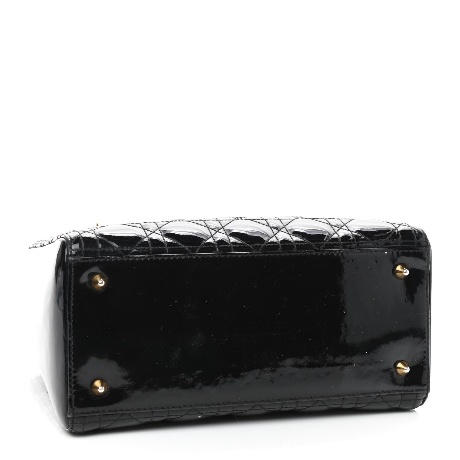 Christian Dior Patent Cannage Medium Lady Dior Black 3 of 8