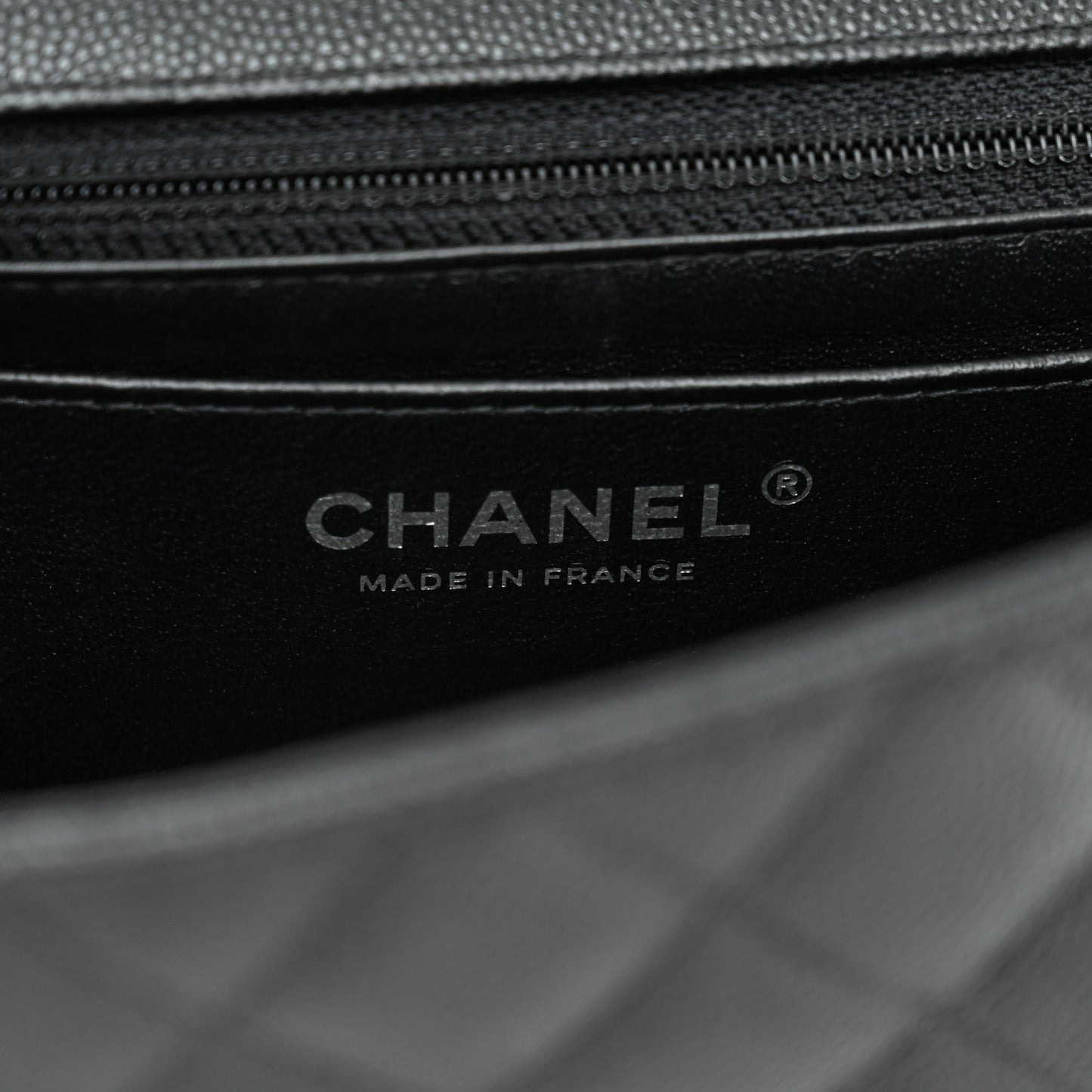 Caviar Quilted Mini Rectangular Flap Black