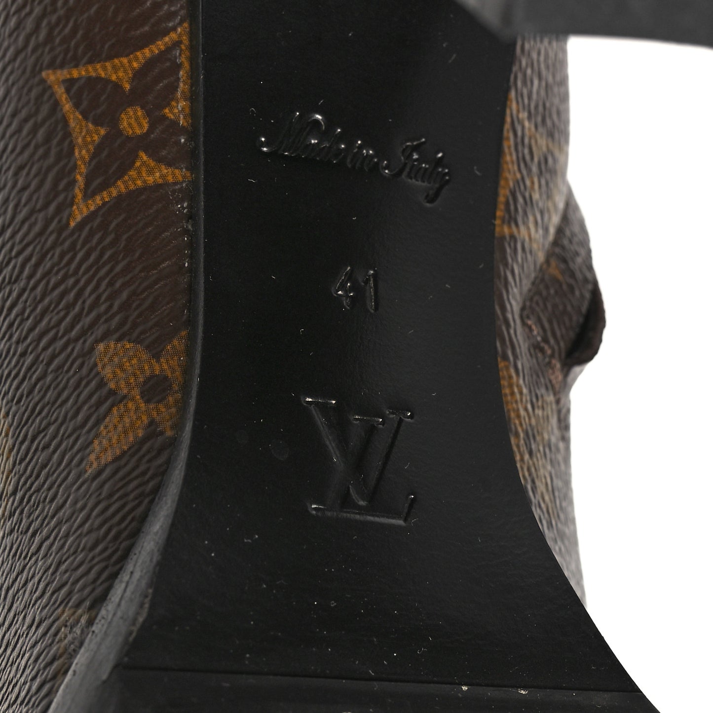 Patent Calfskin Monogram Star Trail Ankle Boots 41 Black