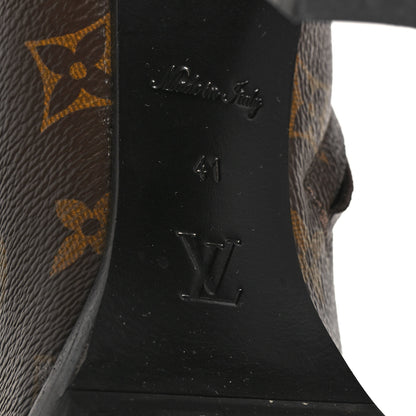 Louis Vuitton Patent Calfskin Monogram Star Trail Ankle Boots 41 Black 6 of 9