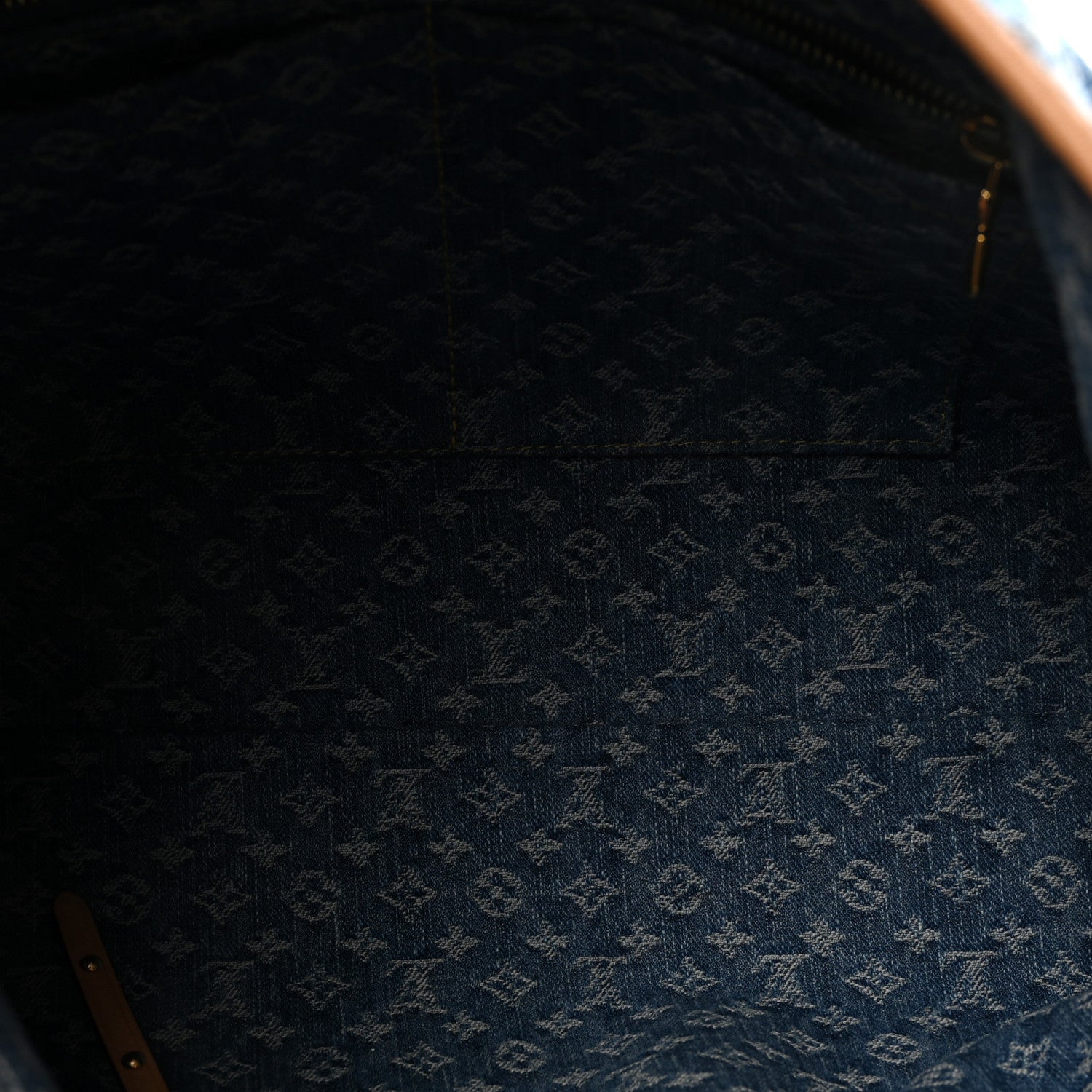 Louis Vuitton Monogram Denim CarryAll MM Blue 6 of 10