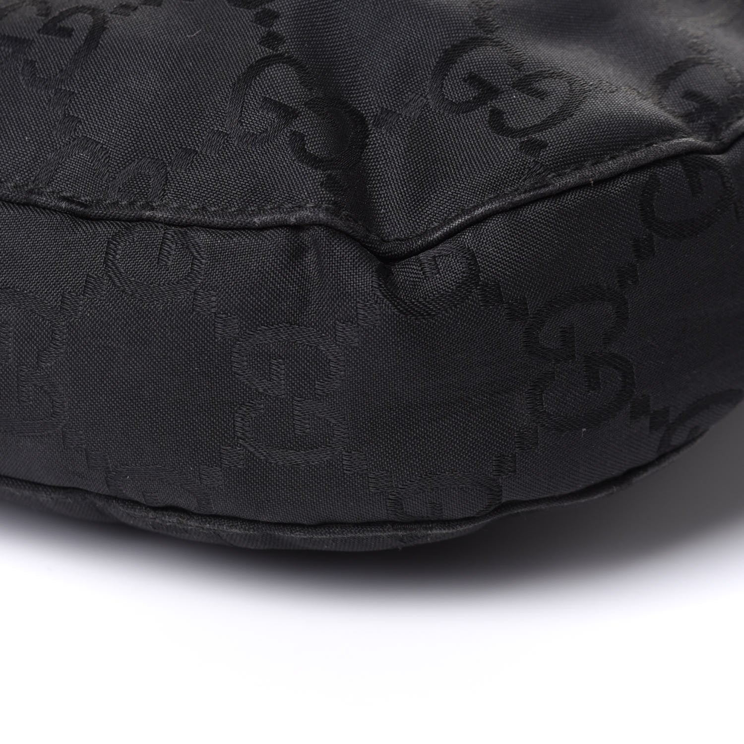 Gucci Nylon Monogram Hobo Black 9 of 10