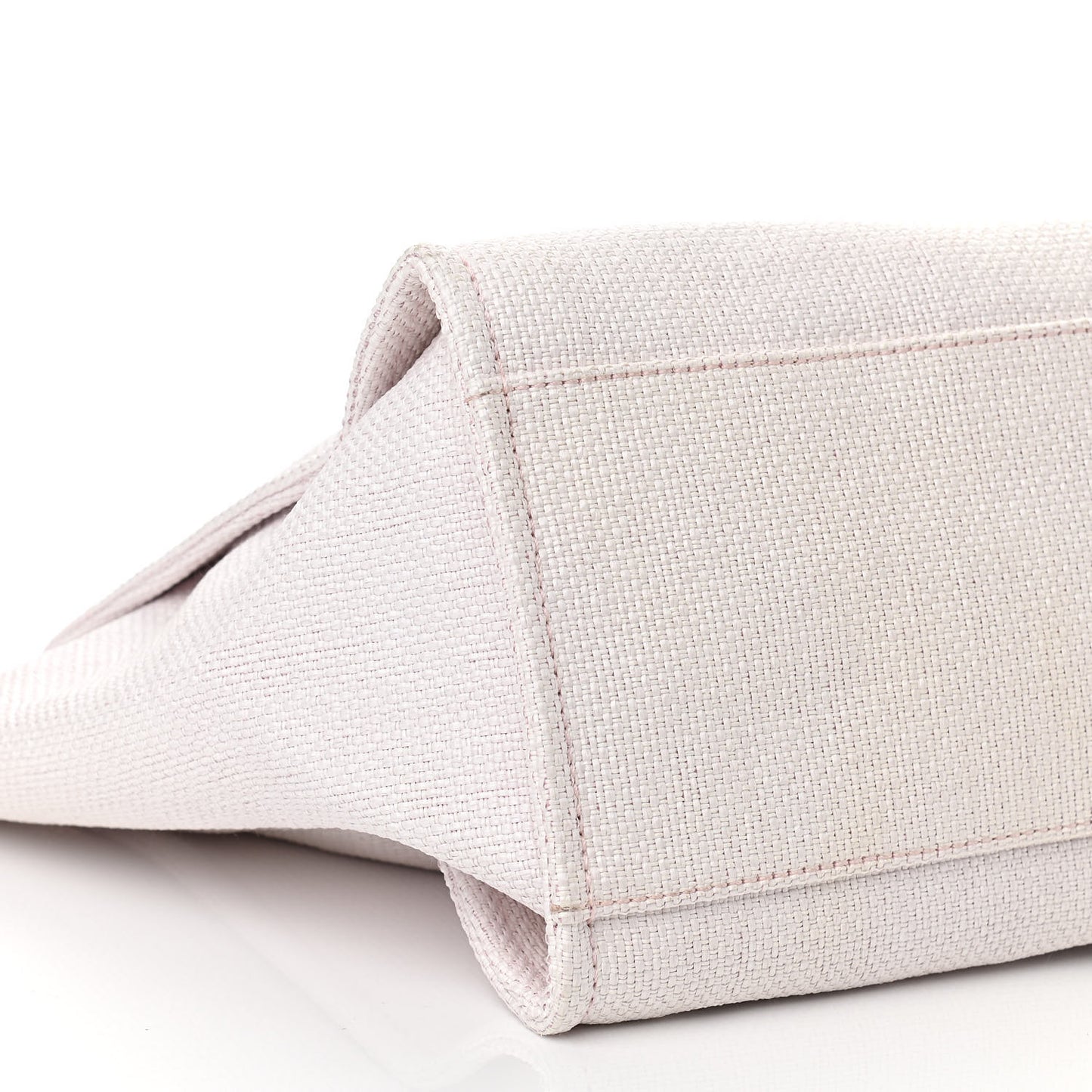 Woven Straw Raffia Medium Deauville Tote Pink