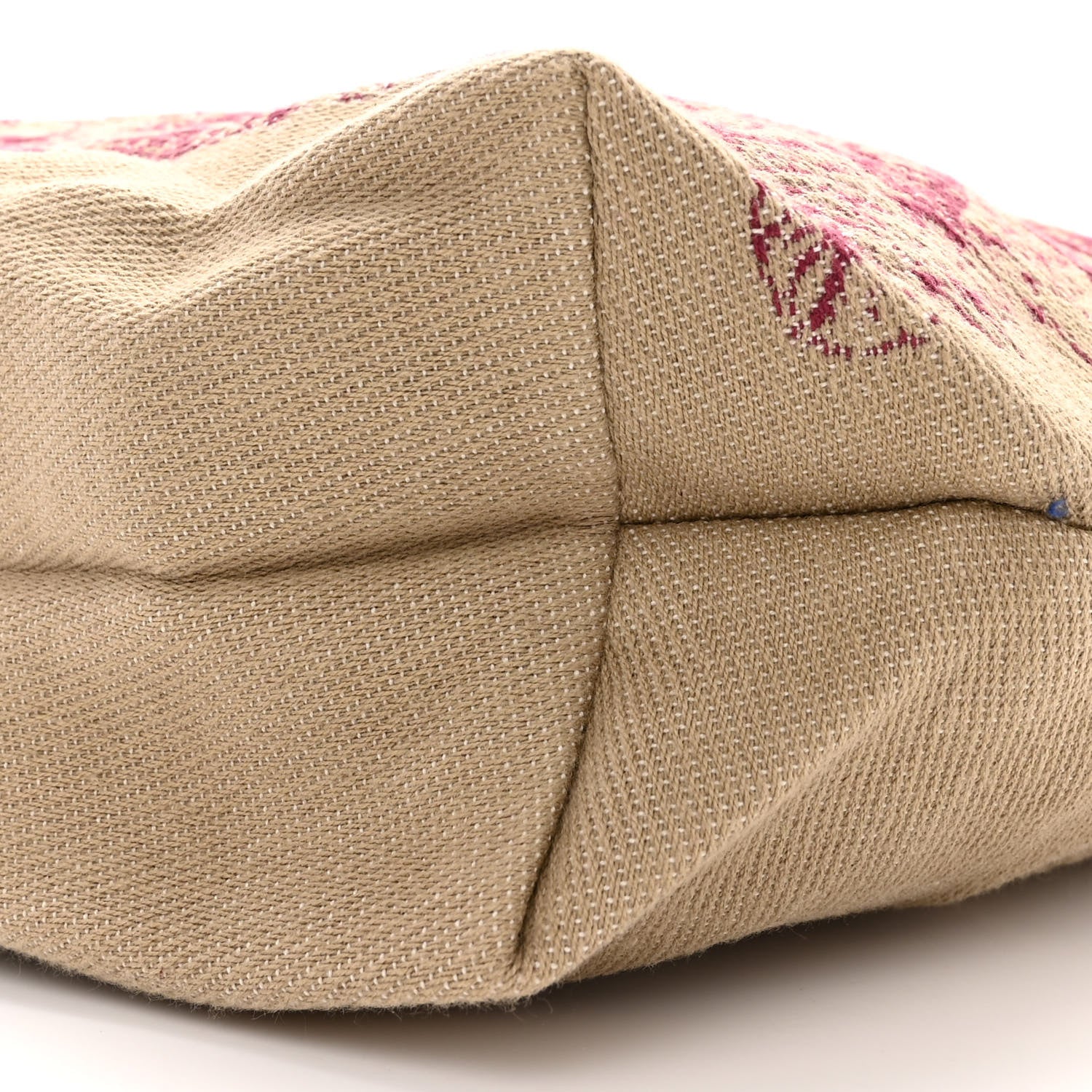 Christian Dior Canvas Print Cruise 2024 Mexico City Tote Ivory Burgundy 9 of 10