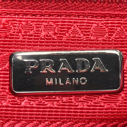 Prada Nappa Frange Wristlet Clutch Black Fuoco 6 of 13