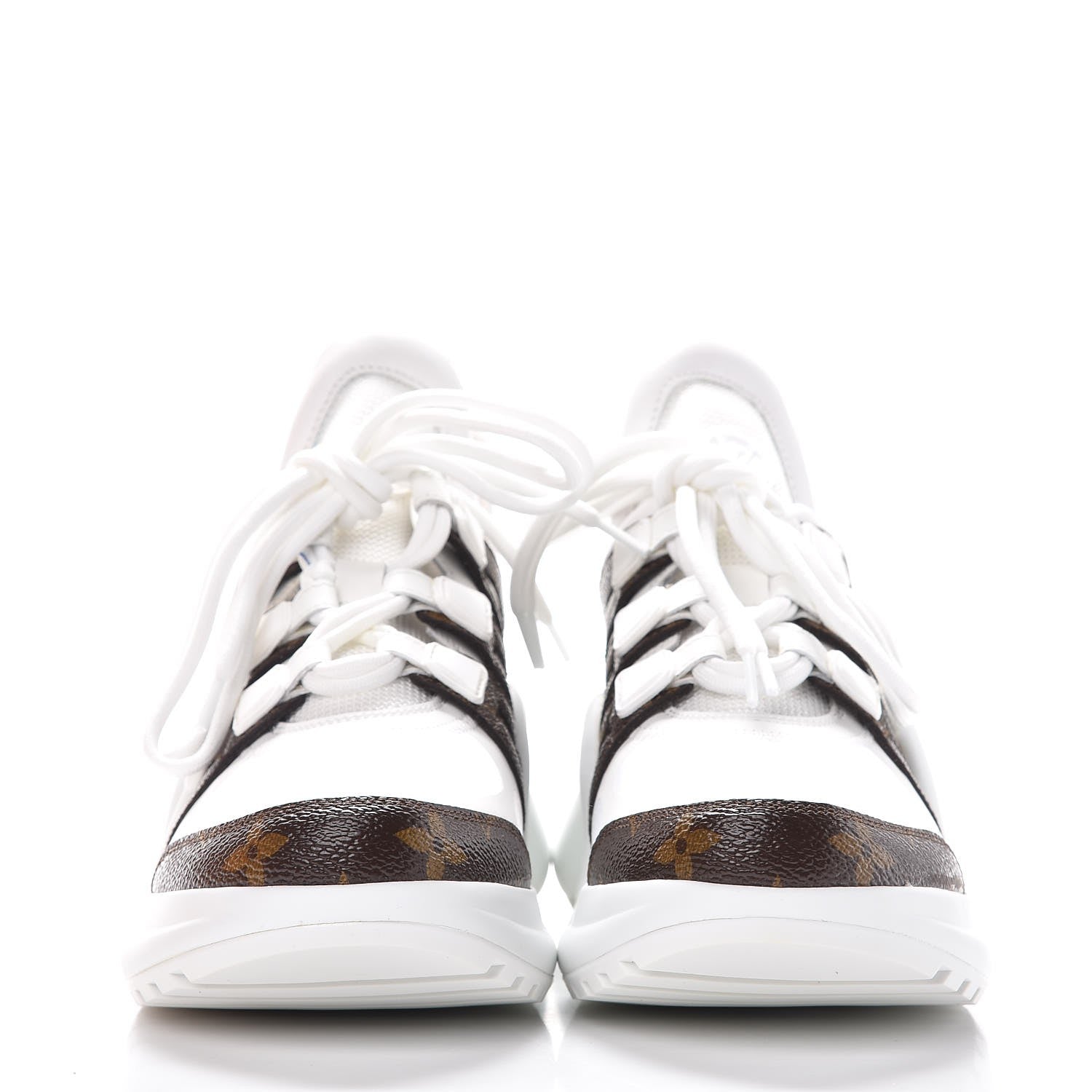 Louis Vuitton Patent Monogram LV Archlight Sneakers 36.5 White 2 of 9