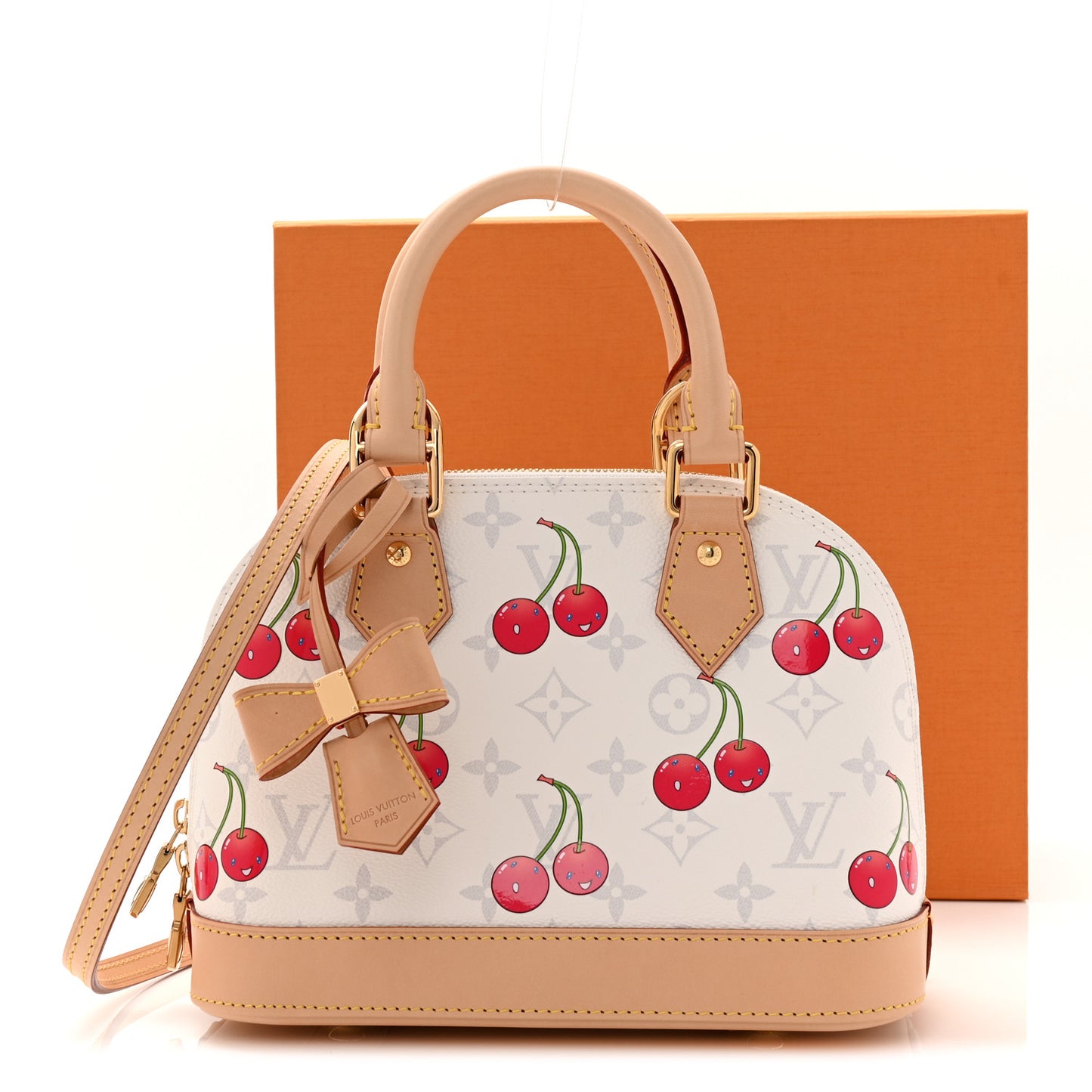 LV X TM Monogram Cerises Alma BB White