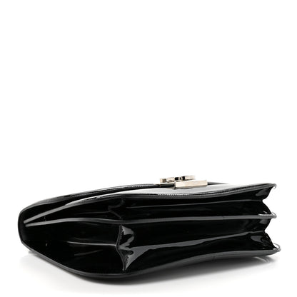 Salvatore Ferragamo Patent Jody Shoulder Bag Black 6 of 19