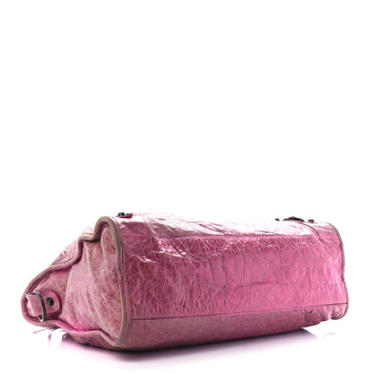 Balenciaga Agneau Classic Hardware City Metallic Pink 4 of 11