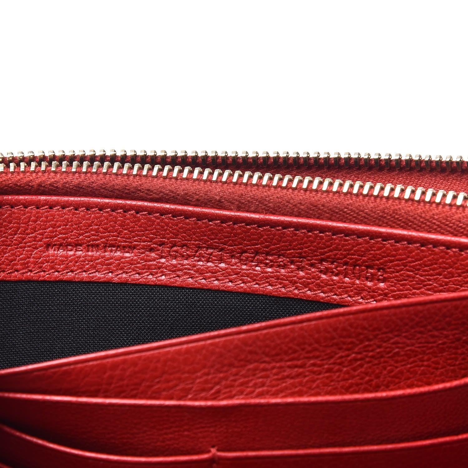 Balenciaga Agneau Classic Hardware Money Wallet Red 7 of 16