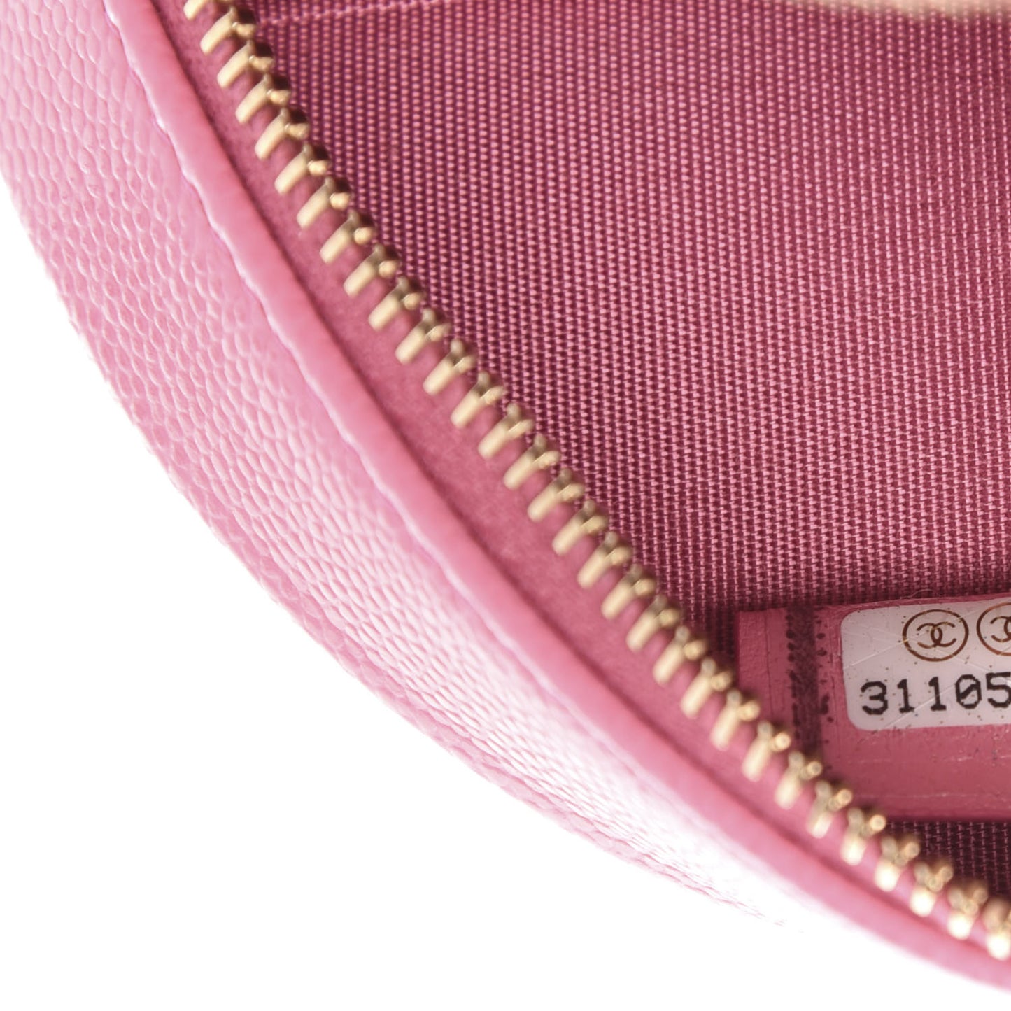 Caviar Quilted Gripoix CC Round Clutch With Chain Pink