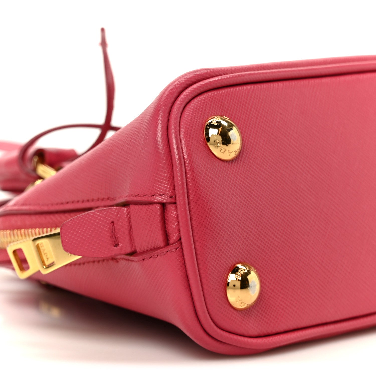 Prada Saffiano Lux Mini Promenade Tote Fuxia 9 of 10