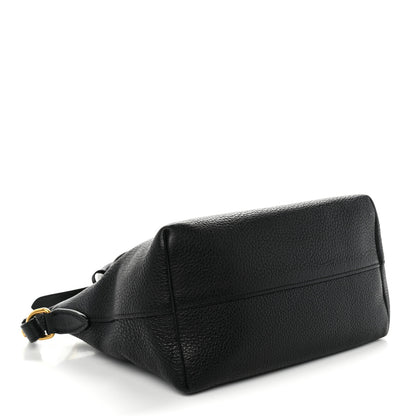 Prada Vitello Daino Small Tote Black 4 of 12