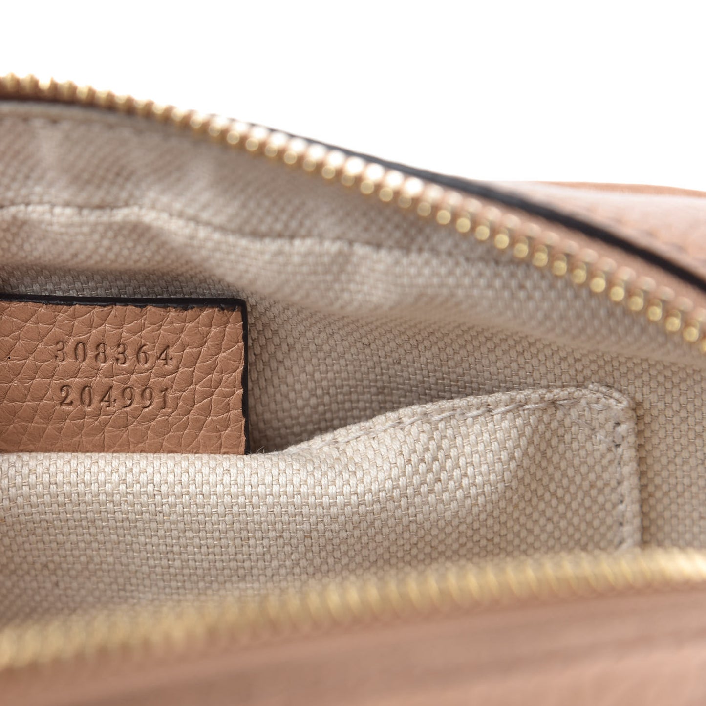 Pebbled Calfskin Small Soho Disco Bag Rose Beige