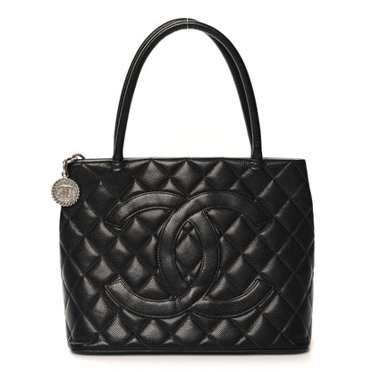 Chanel Caviar Quilted Medallion Tote Black 1 of 11