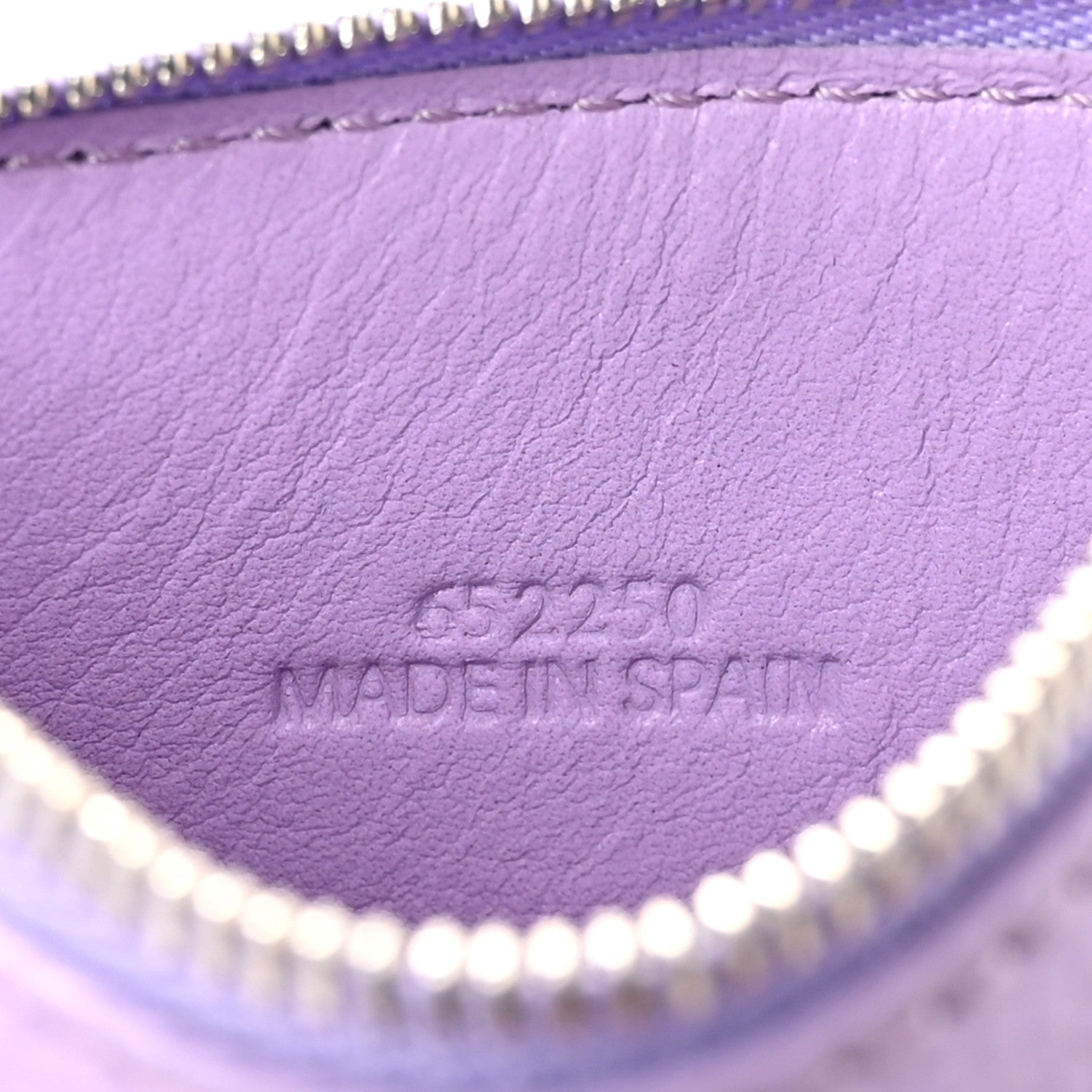 Loewe Pebble Grain Calfskin Anagram Square Zip Cardholder Dirty Mauve 8 of 9