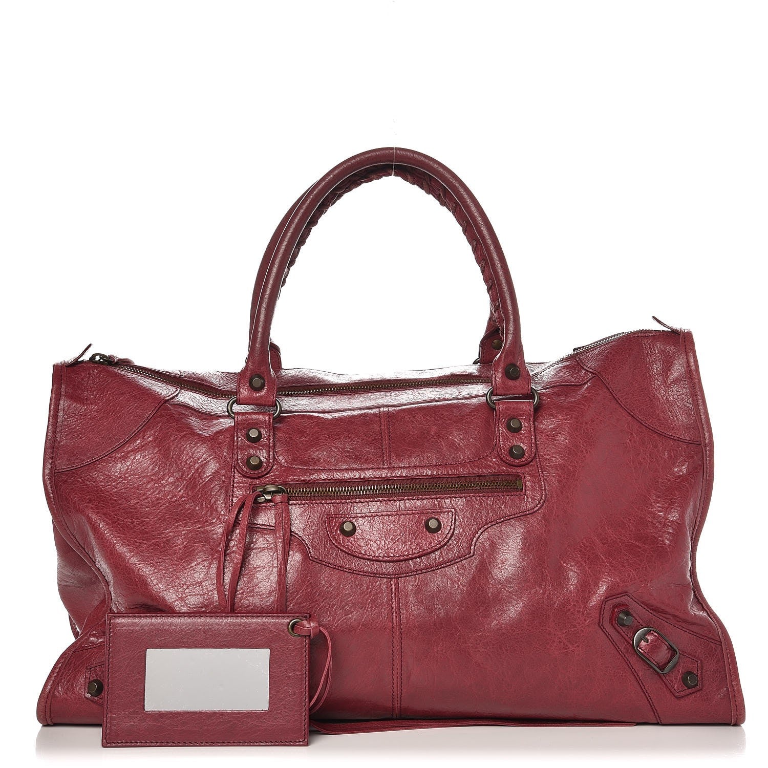 Balenciaga Agneau Classic Hardware Work Cassis 1 of 11