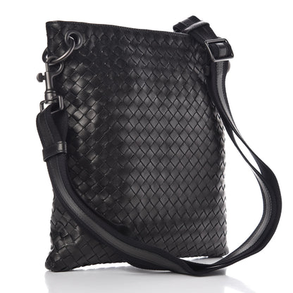 Bottega Veneta Nappa Intrecciato VN Crossbody Messenger Bag Black 3 of 7