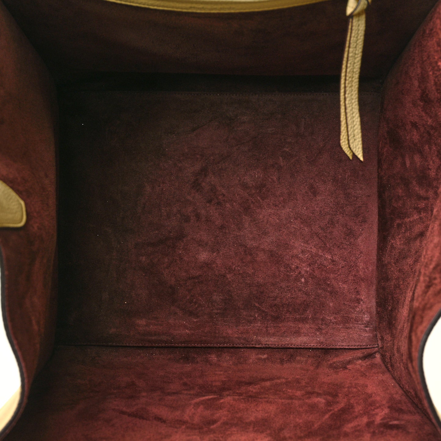 Drummed Calfskin Medium Phantom Luggage Cream