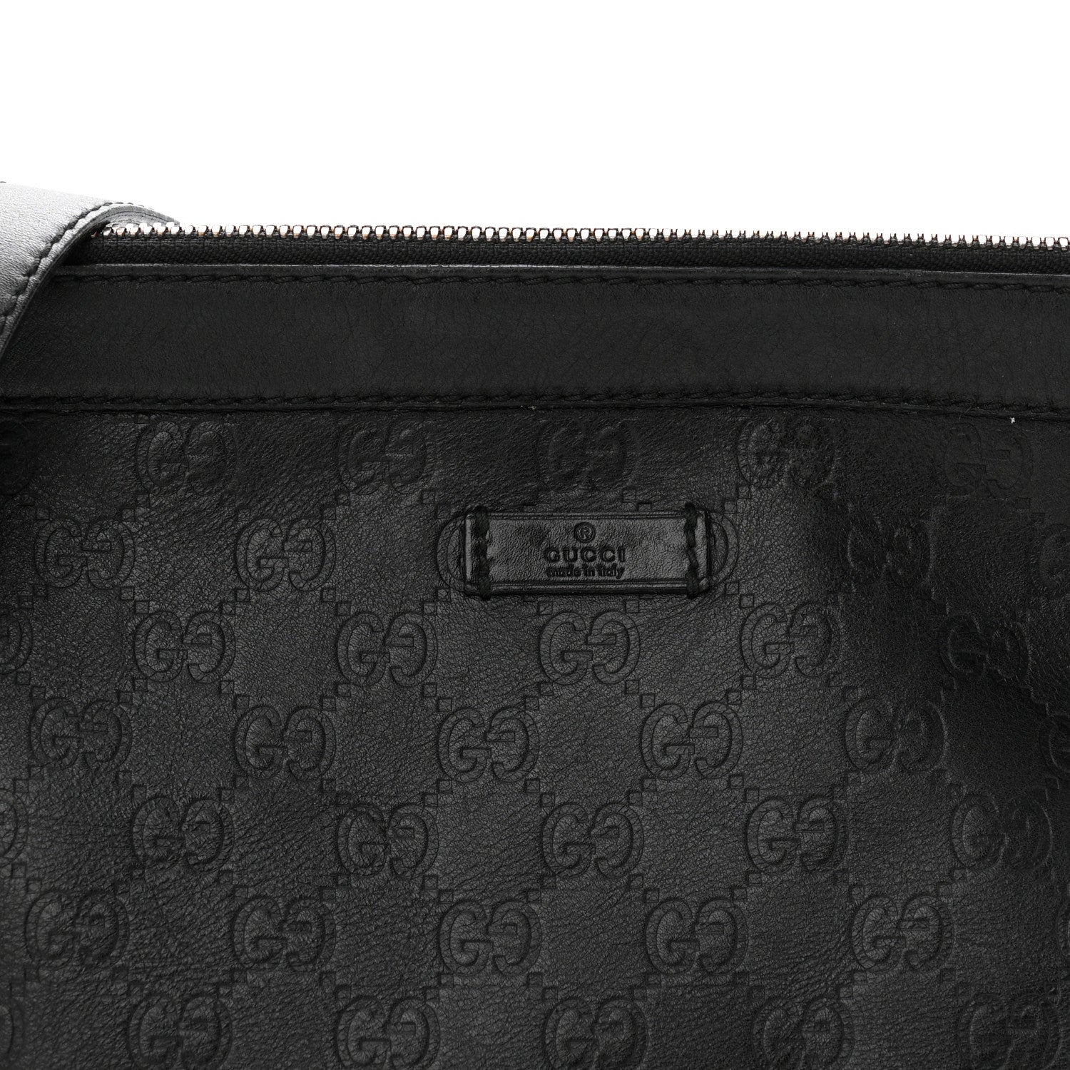 Gucci Guccissima GG Messenger Bag Black 8 of 11