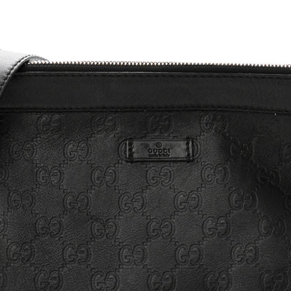 Gucci Guccissima GG Messenger Bag Black 8 of 11
