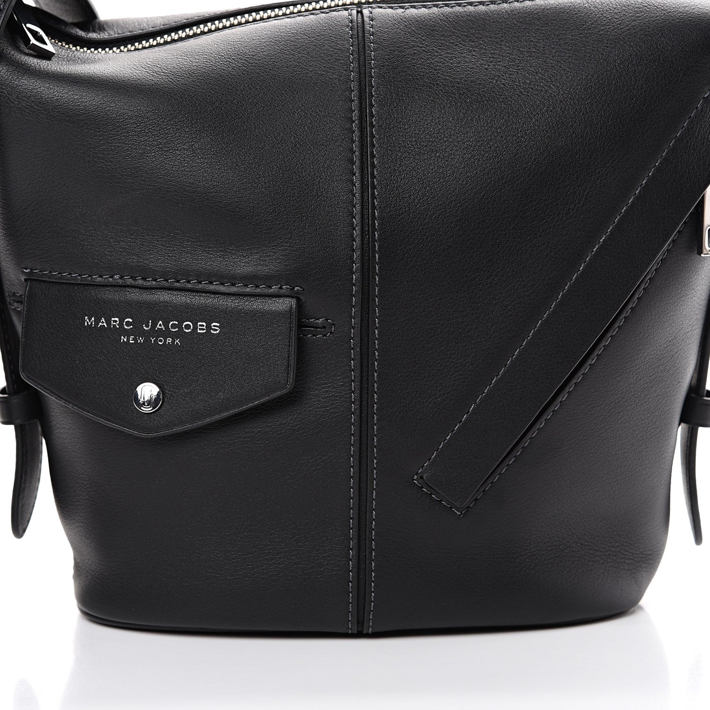 Calfskin Sling Shoulder Bag Black