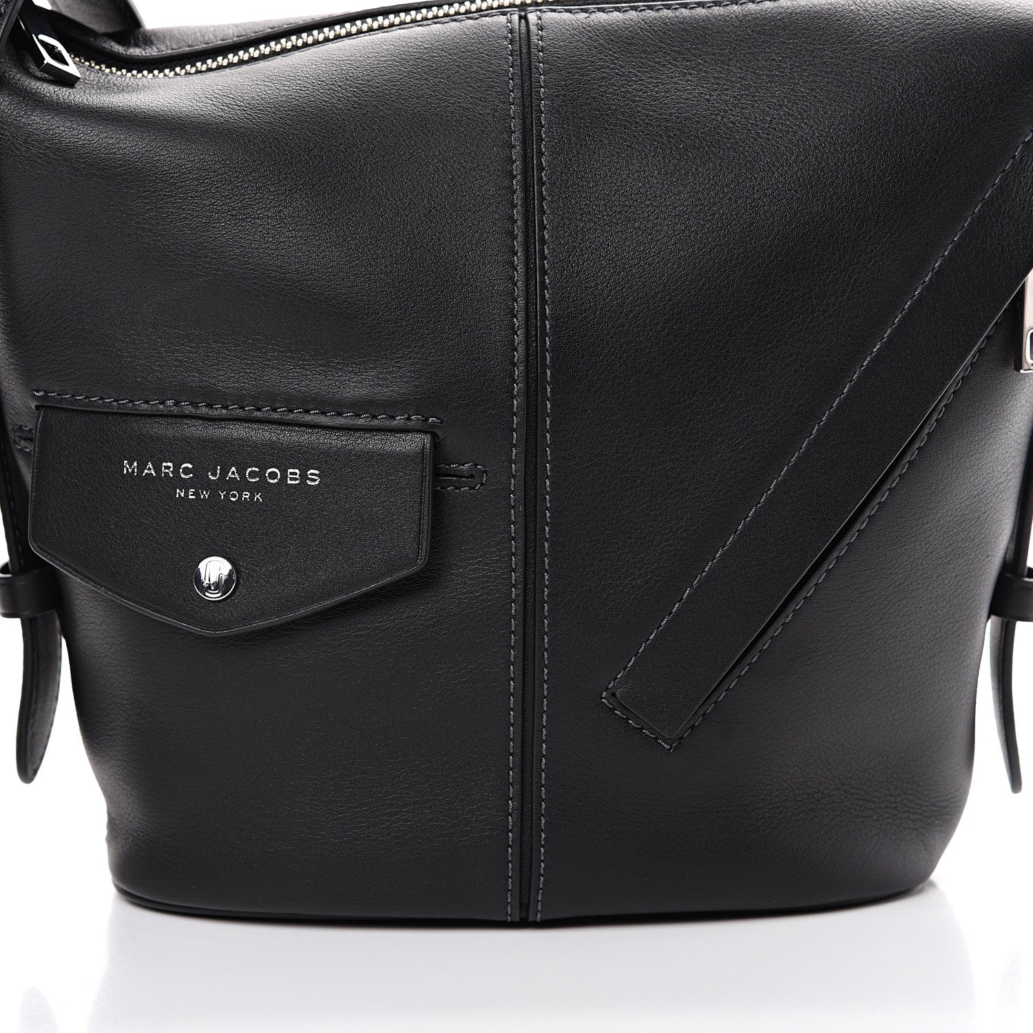 Marc Jacobs Calfskin Sling Shoulder Bag Black 7 of 9